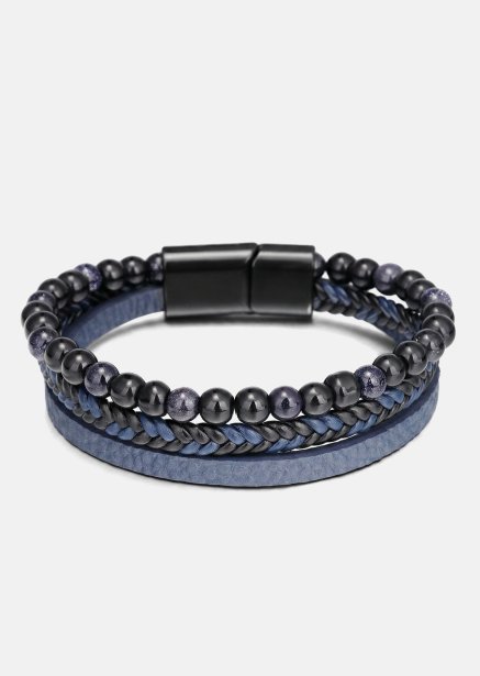 Lederarmband Cobalt Stride