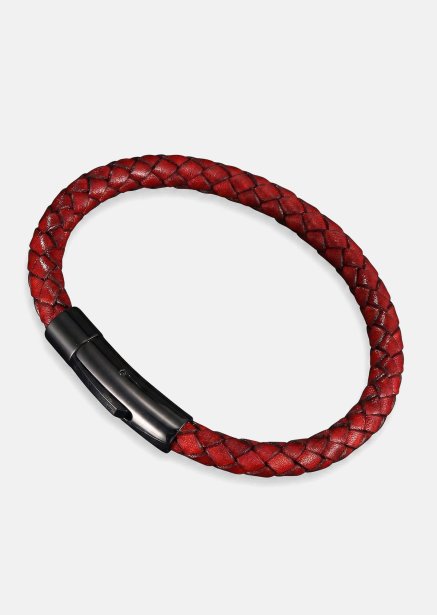 Lederarmband Crimson Twine