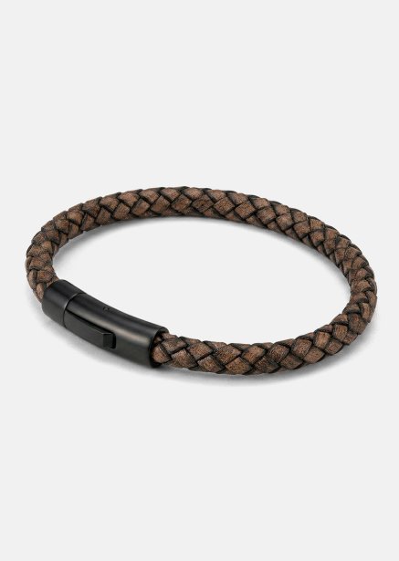 Lederarmband Brawn Weave