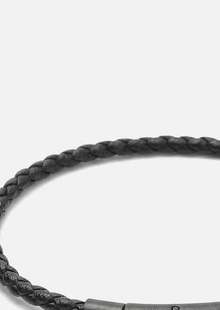 Lederarmband Obsidian Loop