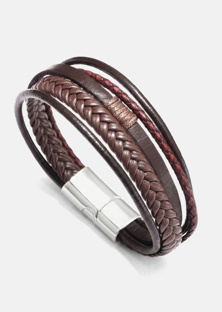 Lederarmband Horizon Weave