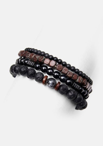 Perlenarmband Obsidian Knack