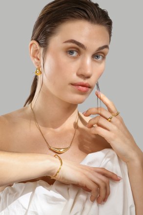 Ohrringe Glow Hoop – 18k Vergoldet