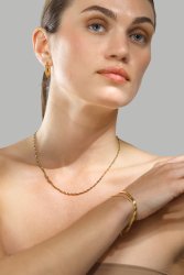 Halskette Twistad – 18k Vergoldet