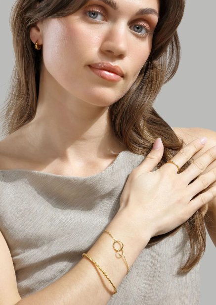 Ring Golden Mosaic - 18k Vergoldet
