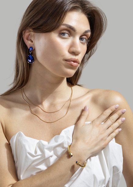 Azulora Blue Ohrringe – 18k Vergoldet