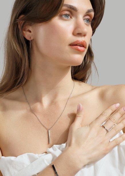 Armband Lineara - Versilbert