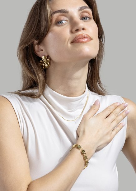 Armband Flora Link - 18k Vergoldet