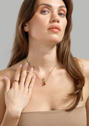 Trinity Prisma Ring - 18k Vergoldet