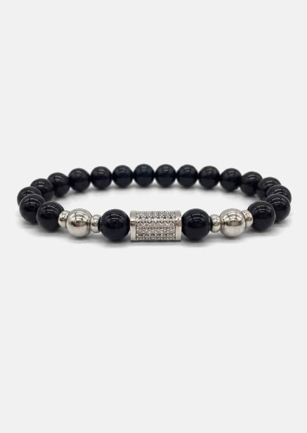 Perlenarmband Obsidian Valor