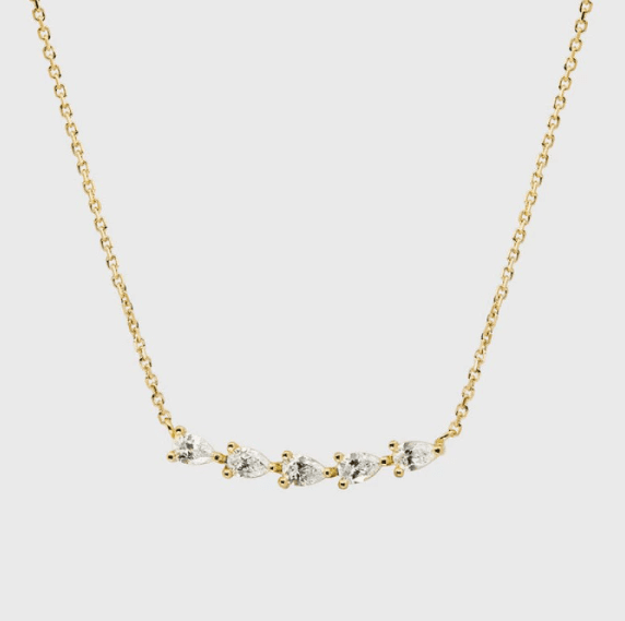 Halskette Crystal Link - 18k Vergoldet