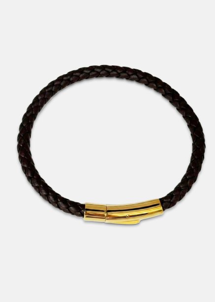 Lederarmband Crown Weave