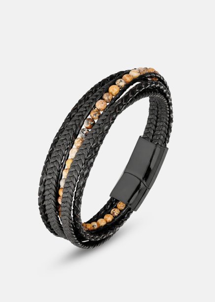 Lederarmband Granite Finery