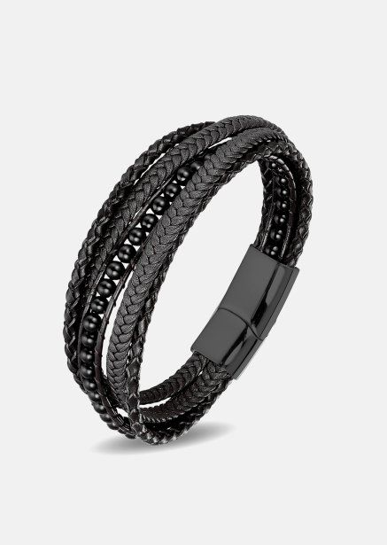 Lederarmband Raven Echo