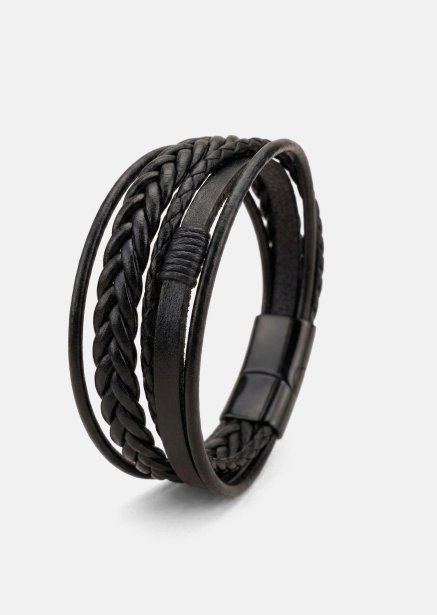 Lederarmband Ebon Serpent