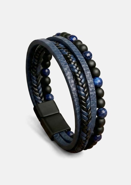 Lederarmband Midnight Knot