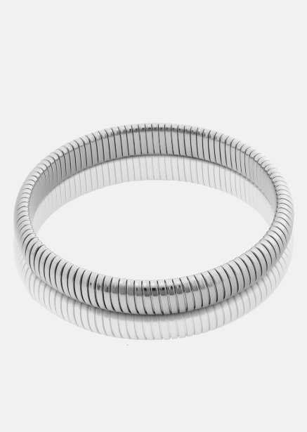 Armband Sculpted Coil - Versilbert