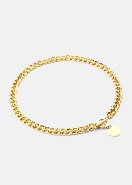 Luxe Circle Charm Necklace - 18k Vergoldet