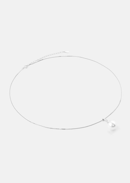 Halskette Isla Pearl - Versilbert