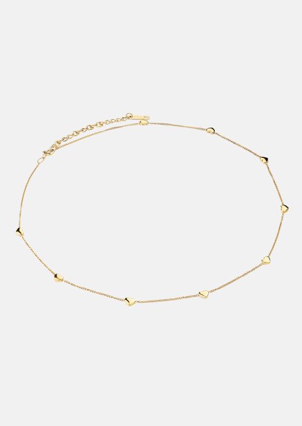 Halskette Golden Hearts - 18k Vergoldet