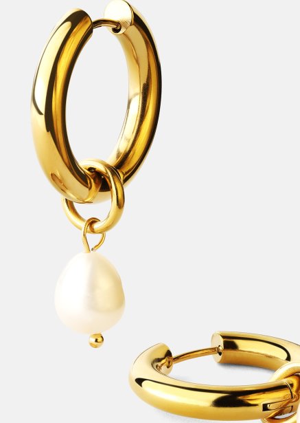 Ohrring Pearl Drop - 18k Vergoldet