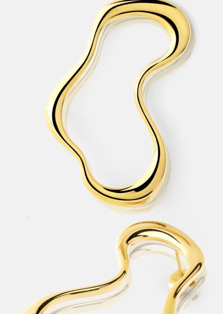 Fluid Glow Ohrring - 18k Vergoldet