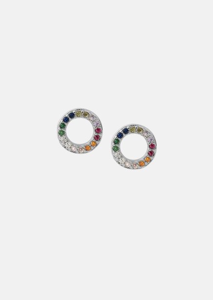 Ohrringe Prism Halo - Silverplated