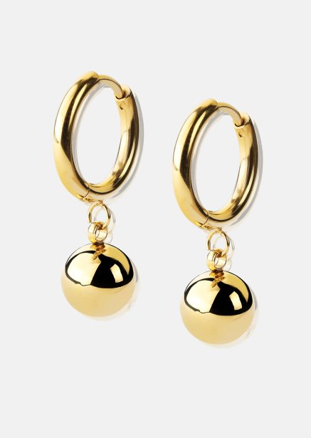 Ohrring Golden Orbit Hoops - 18k Vergoldet