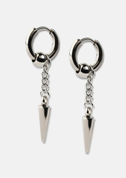 Ohrring Spike Long - Versilbert