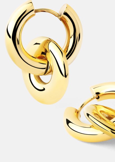 Ohrringe Chunky Link – 18k Vergoldet