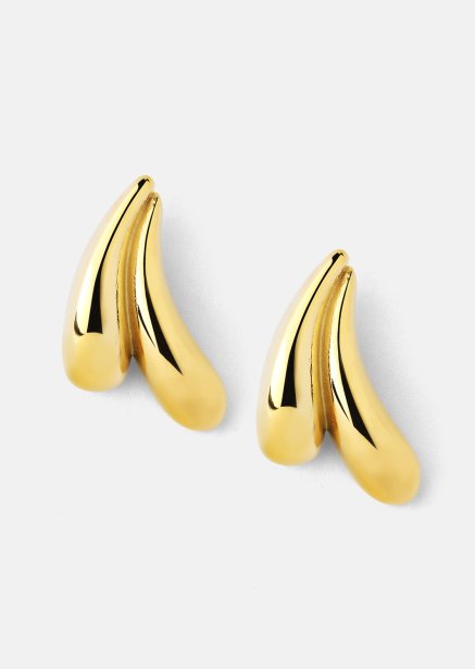 Ohrringe Flow Curve – 18k Vergoldet