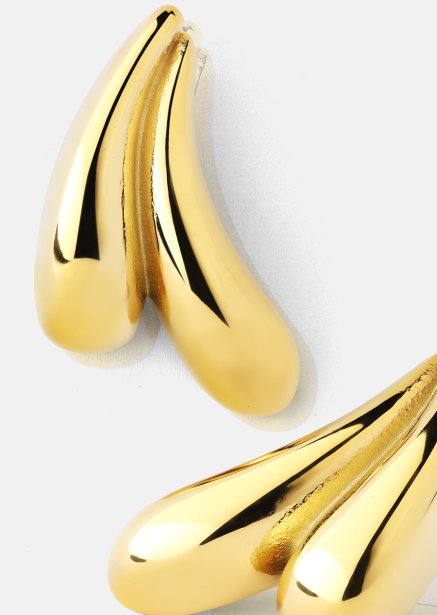 Ohrringe Flow Curve – 18k Vergoldet