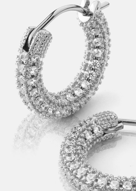 Elegans Ohrring - Versilbert