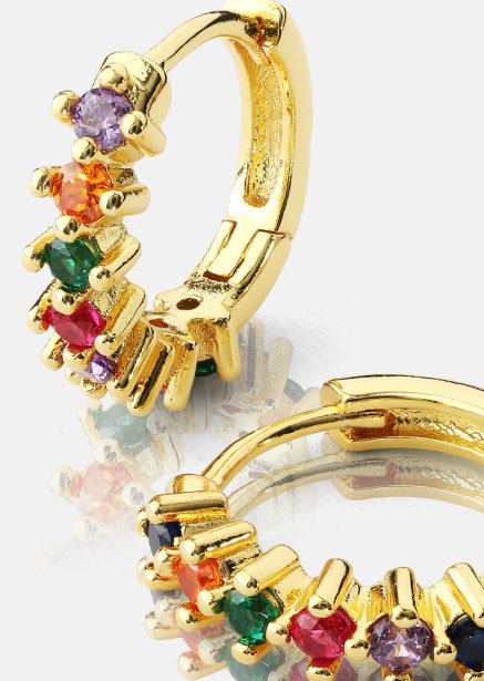 Ohrring Multicolor Shine- 18k Vergoldet