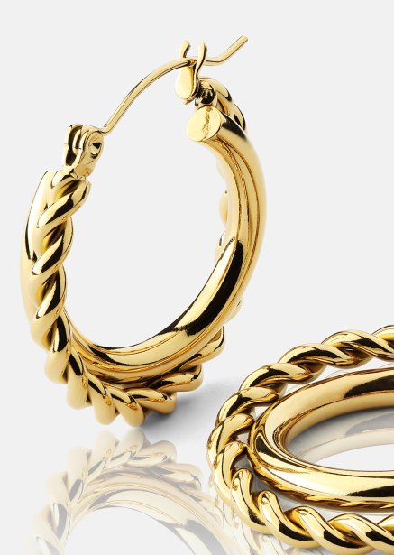 Ohrringe Twist Elegance – 18k Vergoldet