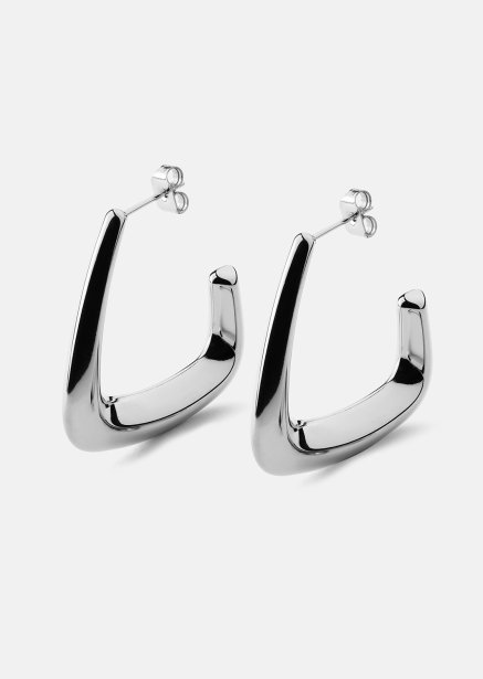 Ohrringe Bold Curve – Versilbert