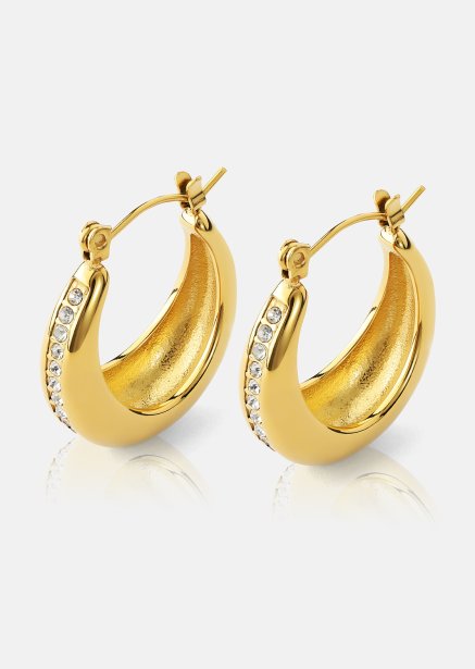 Ohrringe Gleaming Curve – 18k Vergoldet