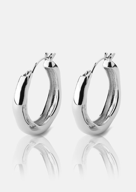 Ohrring Mila Hoops - Versilbert