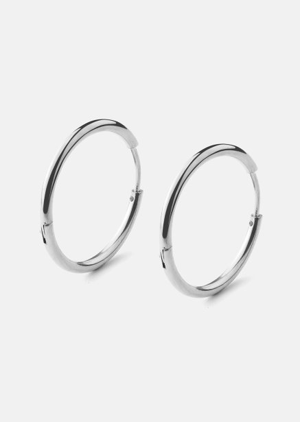Ohrring Classic Medium - Versilbert