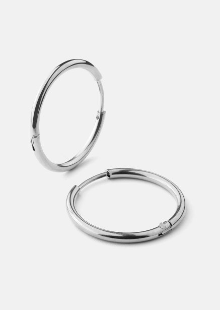Ohrring Classic Medium - Versilbert