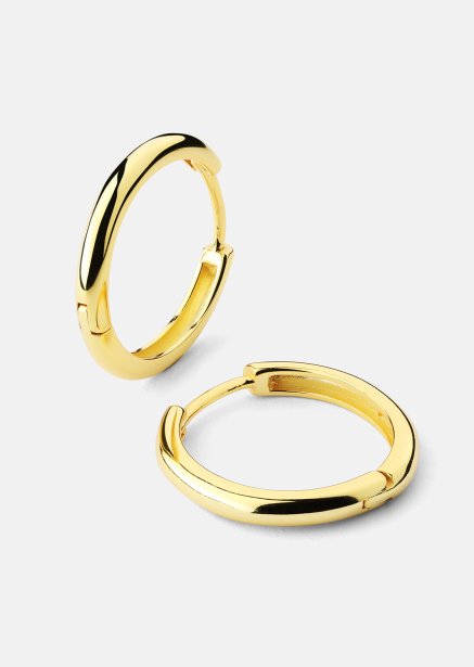 Ohrring Shine Hoops - 18k Vergoldet