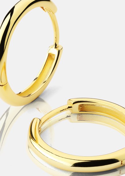 Ohrring Shine Hoops - 18k Vergoldet