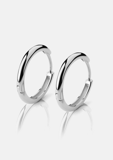 Ohrring Shine Hoops - Versilbert