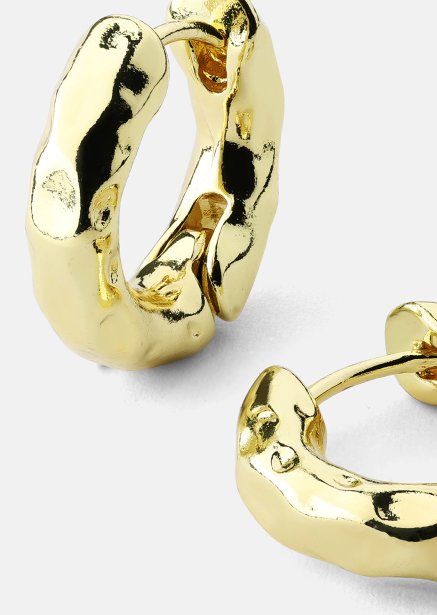 Ohrring Luxe Ripple Hoops - 18k Vergoldet