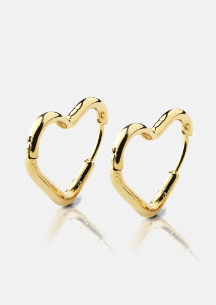 Ohrring Heart's Embrace - 18k Vergoldet