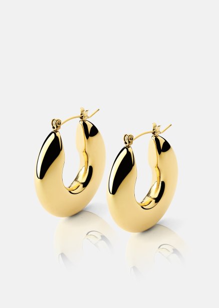Ohrring Luna Bold Hoops - 18k Vergoldet
