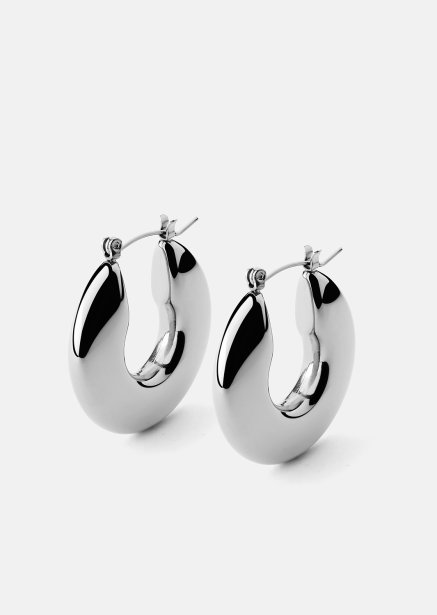 Ohrring Luna Bold Hoops - Versilbert
