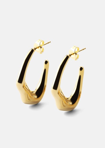 Ohrring Bold Drops - 18k Vergoldet