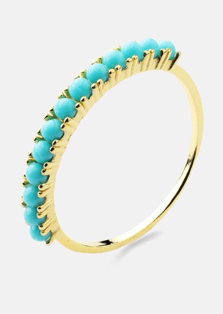 Blue Pearl Elegance Ring - 18k Vergoldet