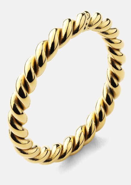 Ring Golden Twist- 18k vergoldet